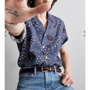 Madewell Men’s Hemp-Cotton Blend Boxy Short-Sleeve Shirt